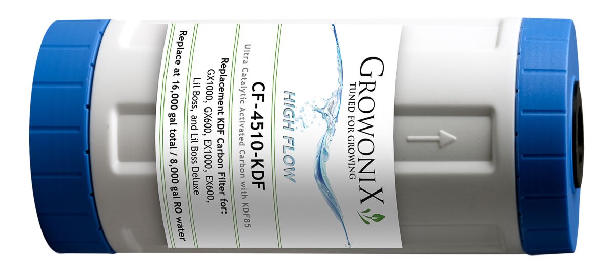 GrowoniX - CF-4510-KDF Premium KDF85/Replacement Catalytic Carbon Filter 4.5 in x 9.75 in