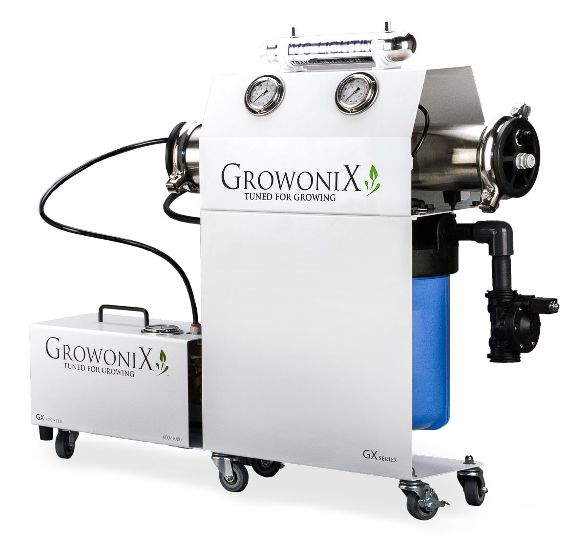 GrowoniX - GX1000 UV Deluxe High Flow Reverse Osmosis System W/KDF85 Catalytic Carbon Upgrade