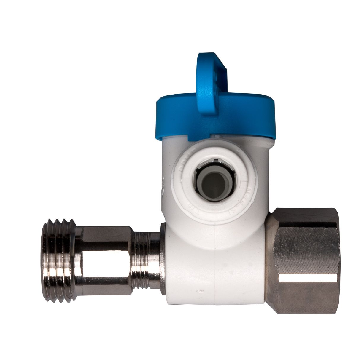 GrowoniX Feed Valve 3/8" or 1/2" plumbing with 3/8" Quick Connect and shut-off
