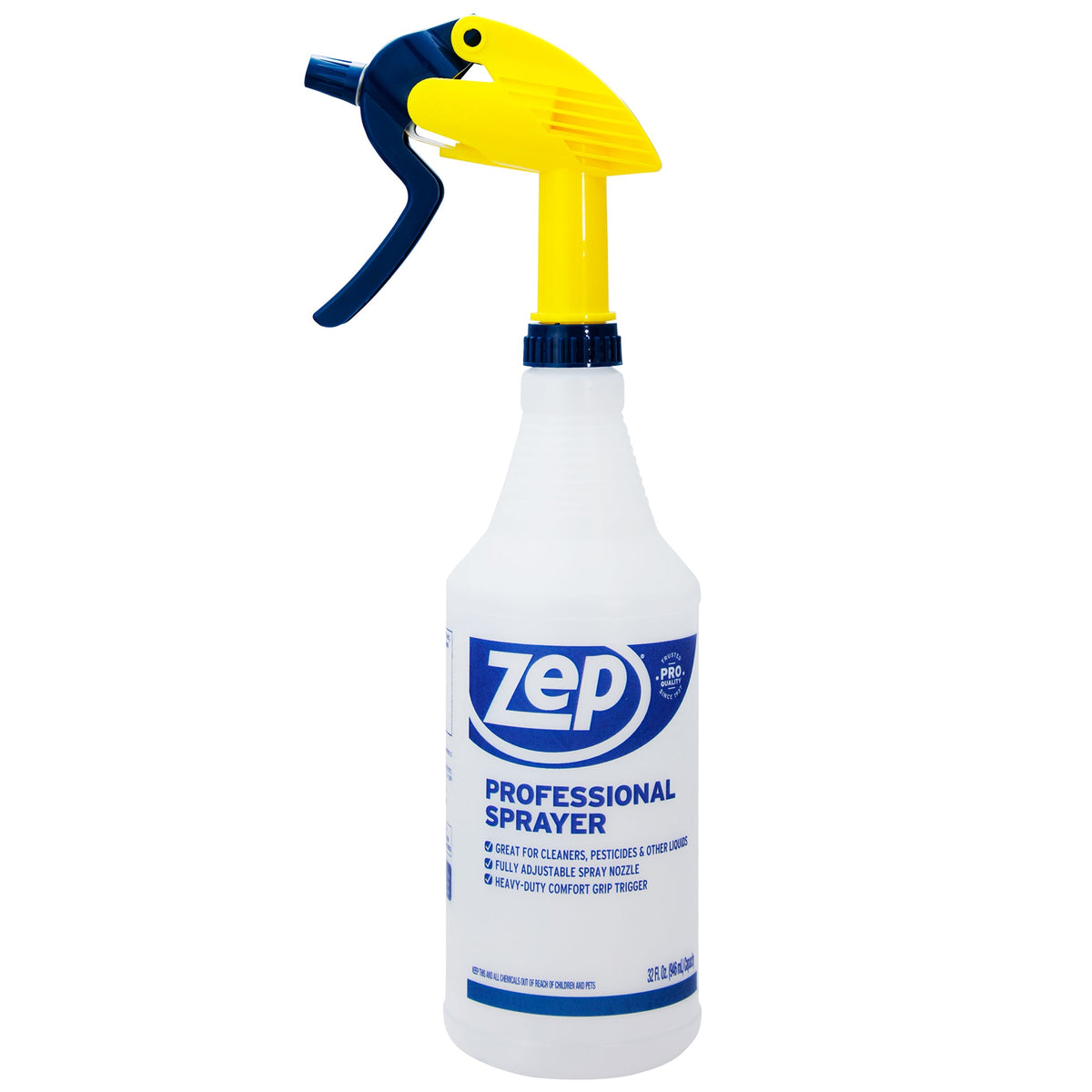 Zep HDPRO36 Professional Sprayer 32 oz spray bottle - single bottle front view