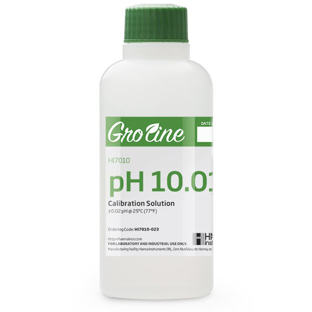Hanna GroLine pH 10.01 Calibration Buffer (120 mL)