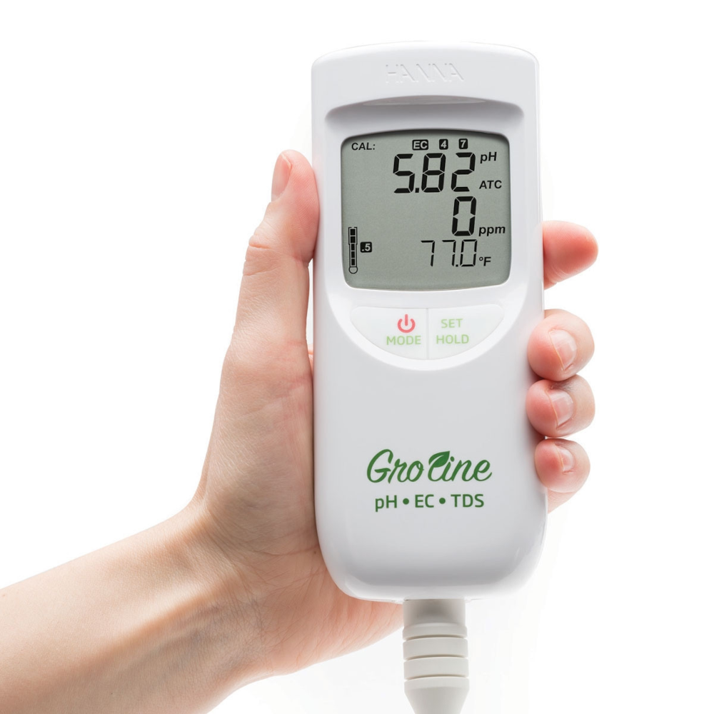 Hanna - GroLine Waterproof Portable pH/EC/TDS Meter