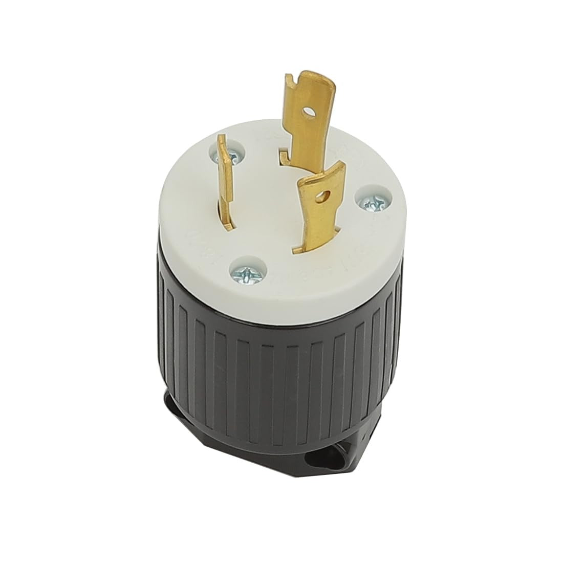 Nema L8-20P 20 Amp 480 Volt Connector, L8-20 Locking Power Cord Connector , Locking Plug, Industrial Grade DIY Twist-Lock Cord Male Plug