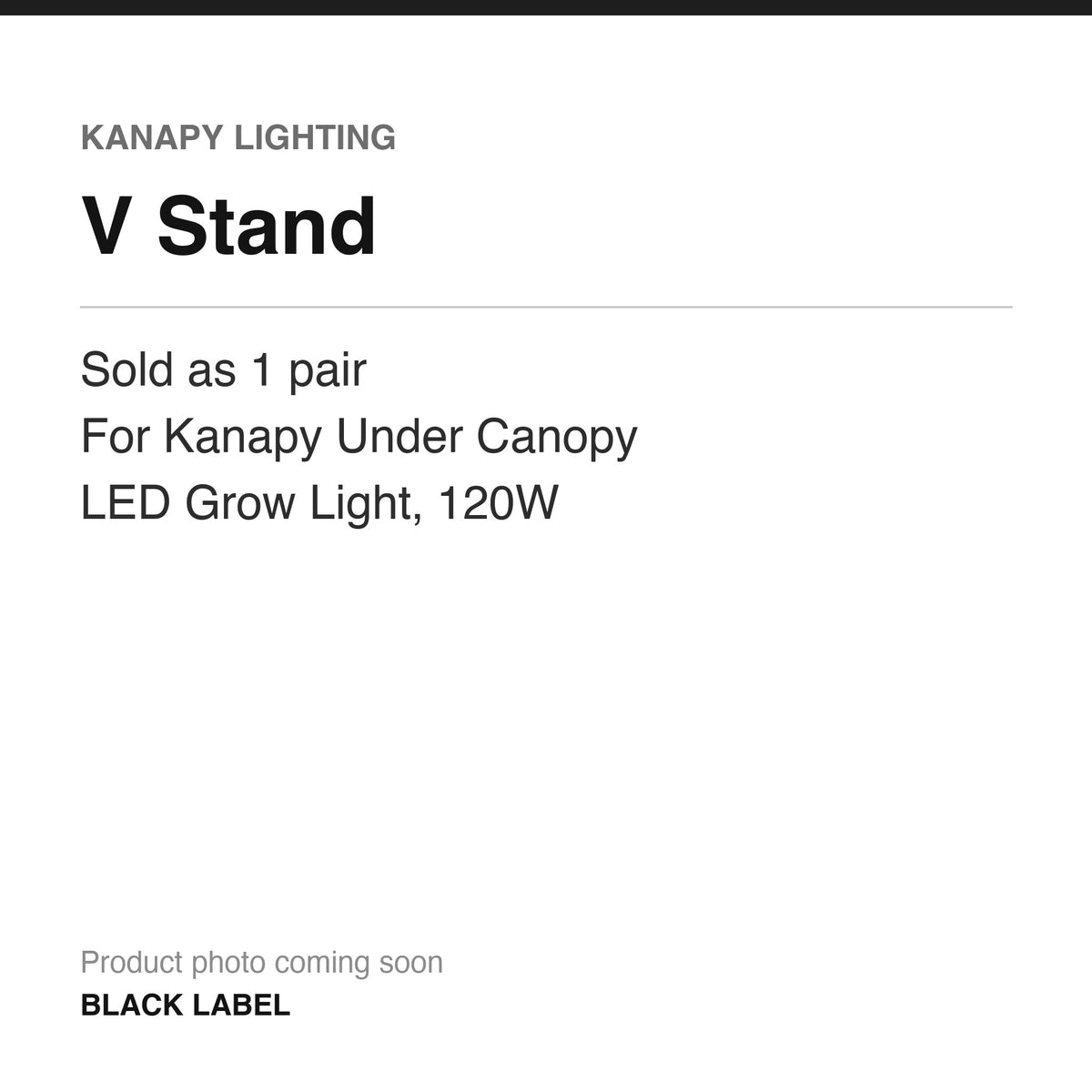 Kanapy Lighting V Stand for Under Canopy LED, 1 Pair product information