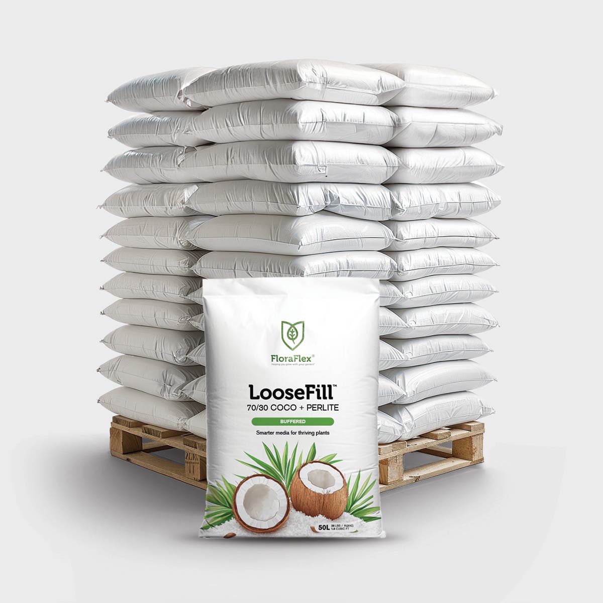 FloraFlex - 50L LooseFill 70/30 Coco + Perlite (Buffered)