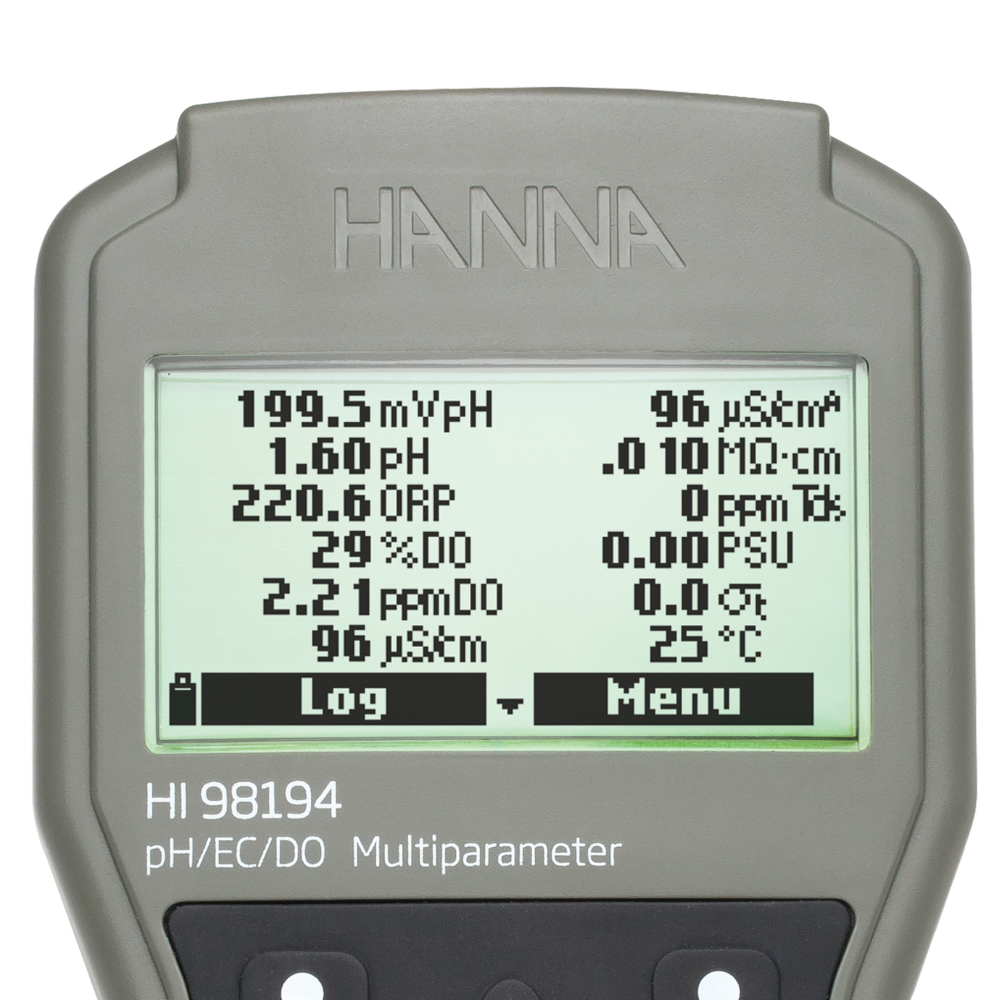 Hanna - Multiparameter pH/EC/TDS/Salinity/DO/Pressure/ Temperature Waterproof Meter