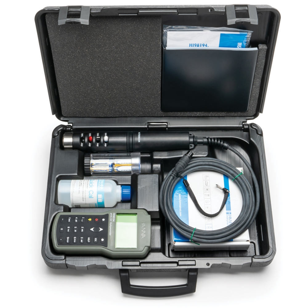 Hanna - Multiparameter pH/EC/TDS/Salinity/DO/Pressure/ Temperature Waterproof Meter