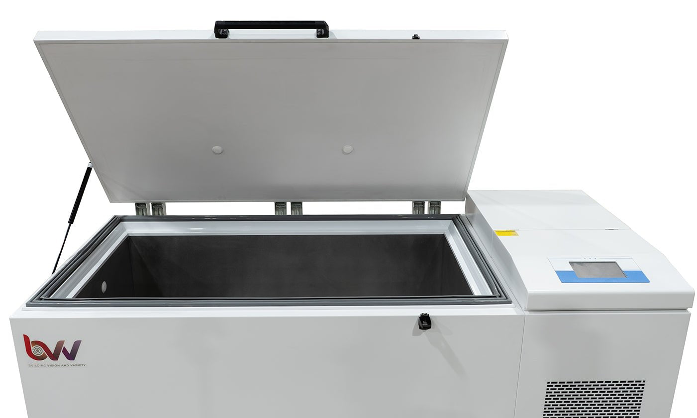 Neocision ULTRA - Low Chest Style Freezer with Touch Screen LCD ( - 86°C) 16.2 Cubic Feet - ETL Rated - Black Label Supply llc