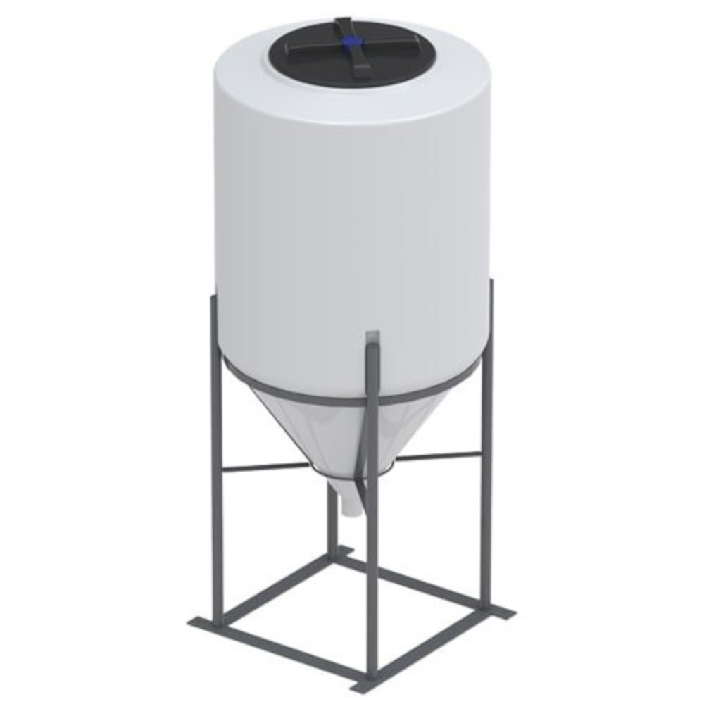 Norwesco 110 Gallon Inductor Cone Bottom Tank with Stand