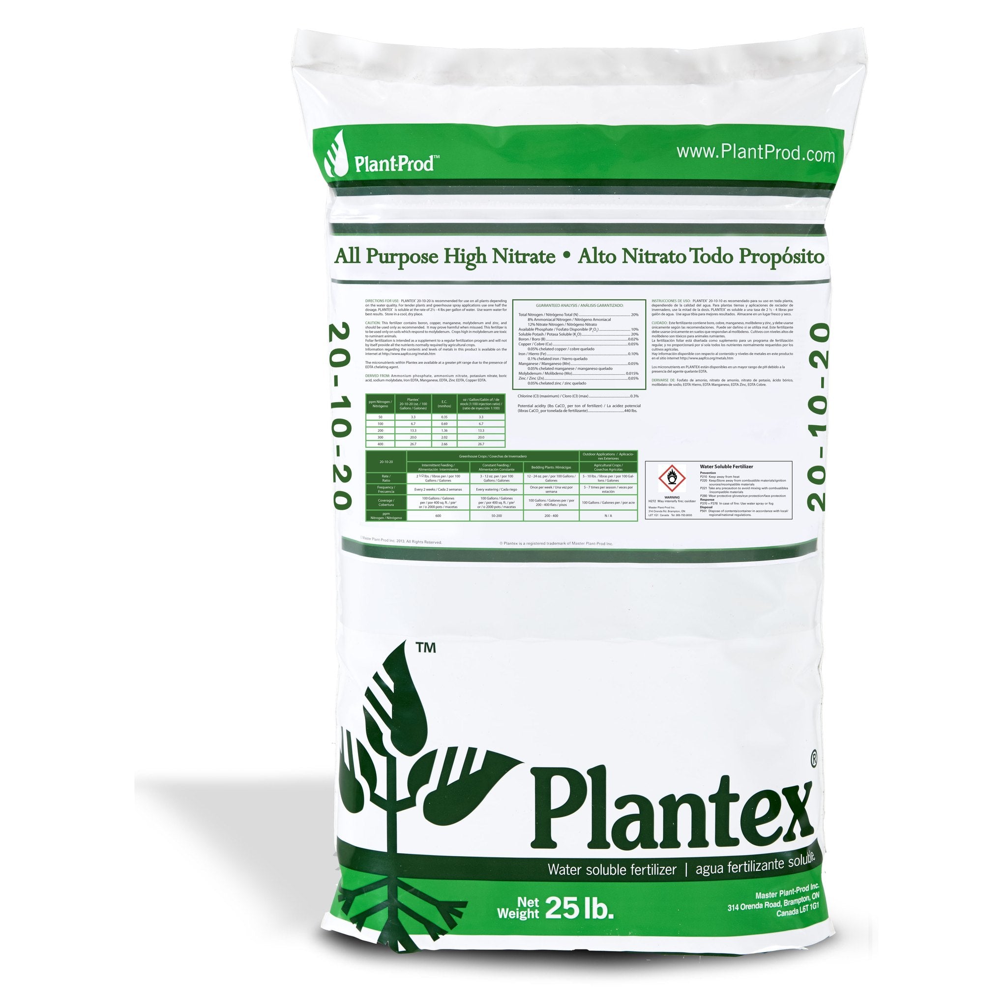 Plant-Prod - Plantex 20-10-20 All Purpose High Nitrate WSF