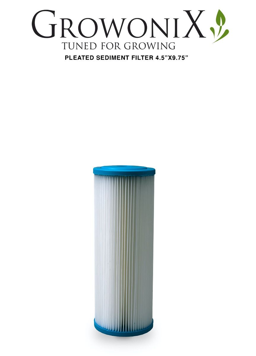 GrowoniX SF-4510-PL Pleated Sediment Replacement Filter 4.5 in x 9.75 in - Water Filter - Replacement Filters / Membranes