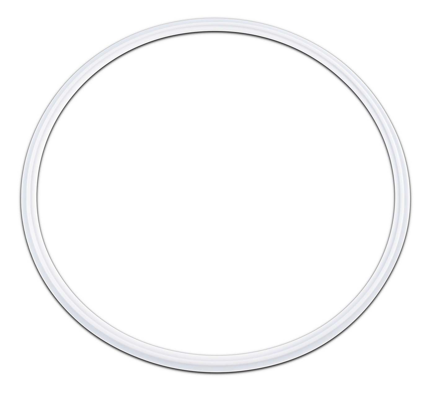 PTFE Envelope Tri - Clamp Gaskets with Viton Filler - USA Made - Black Label Supply llc