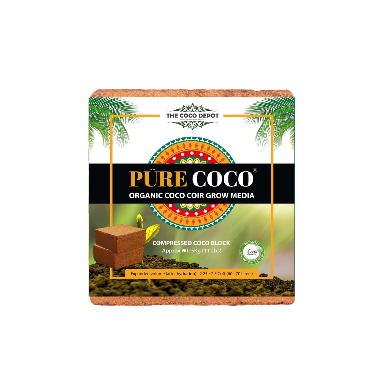 Pure Coco - Organic Compressed Coco Coir Block 5kg - product image 3