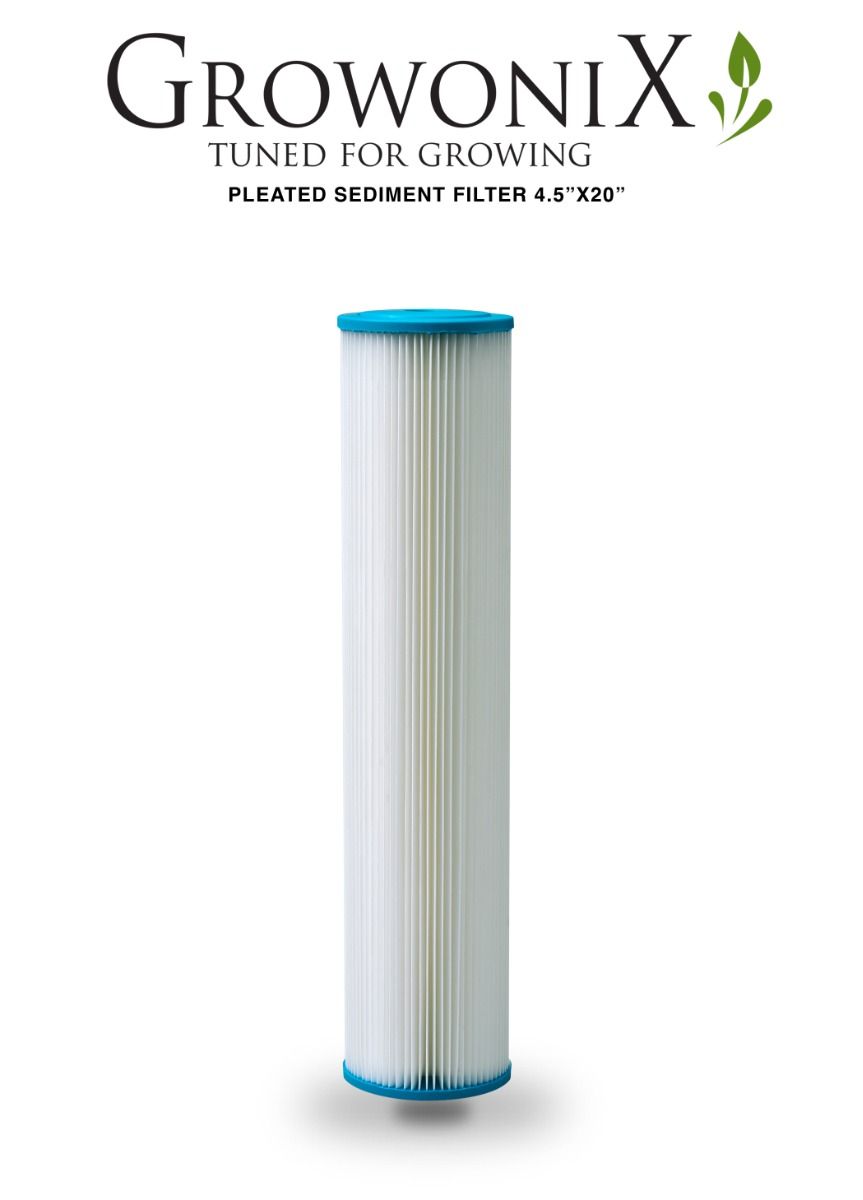 GrowoniX SF-4520-PL Pleated Sediment Replacement Filter 4.5 in x 20 in - Water Filter - Replacement Filters / Membranes