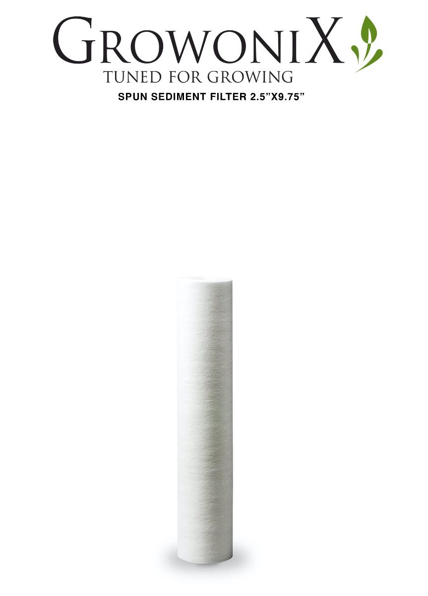 GrowoniX SF-2510-SP Spun Sediment Replacement Filter 2.5 in x 9.75 in - Water Filter - Replacement Filters / Membranes