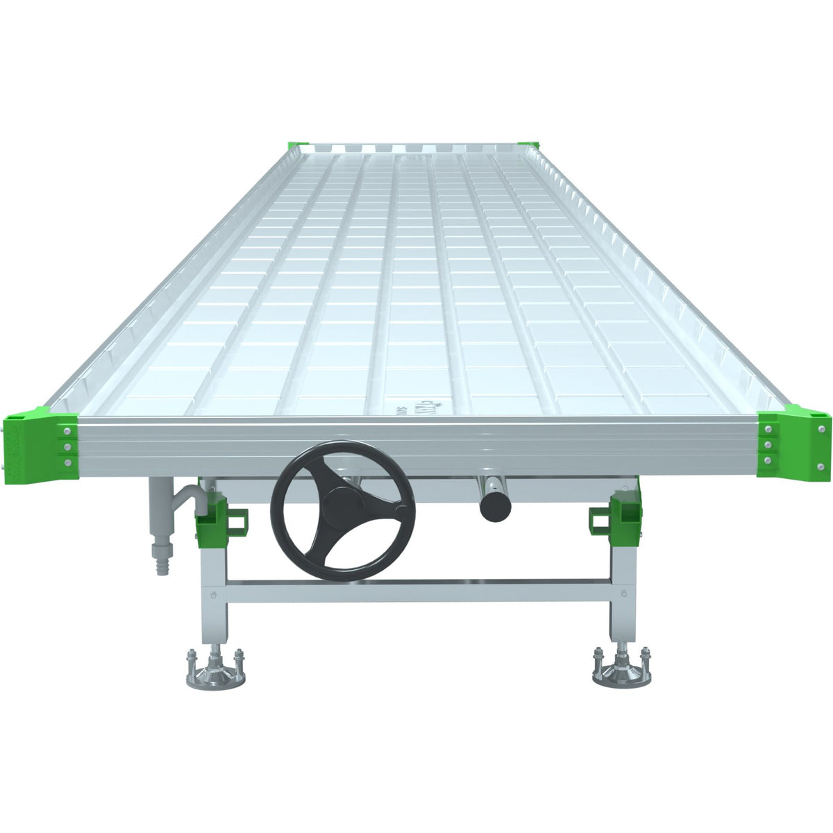 GrowPros Solutions The Chariot single tier rolling bench - bench detail
