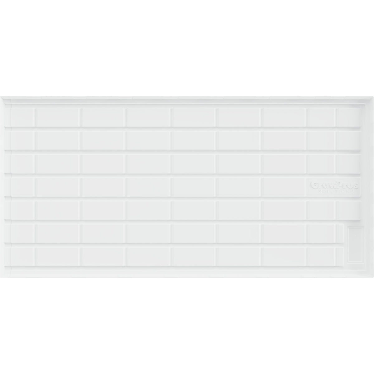 GrowPros Solutions White Grow Tray 4 x 8 ft ABS - drainage channel detail