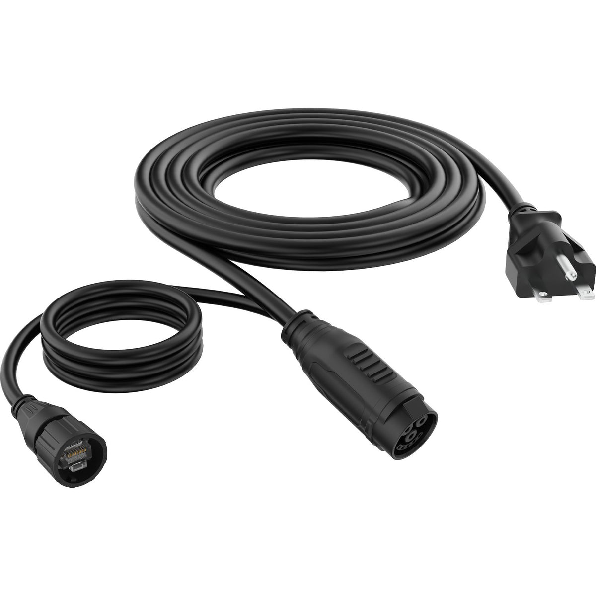 GrowPros Solutions UCL1234-RJ45-240V push lock power cord - cord on white