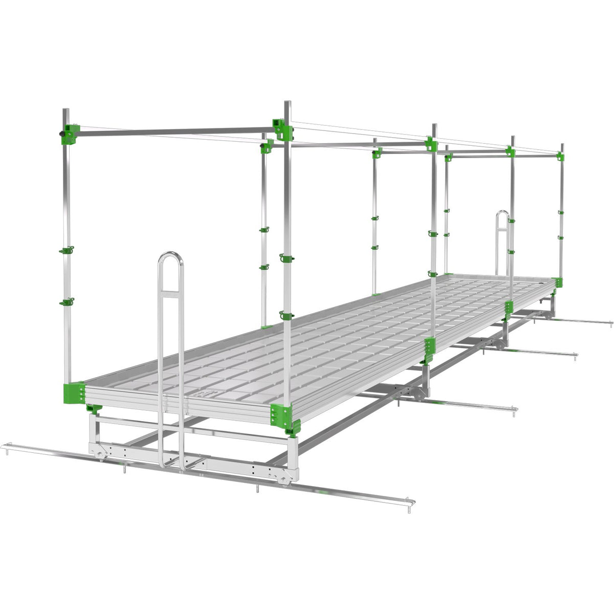 GrowPros Solutions The Ram Rod V-Track rolling bench - component detail