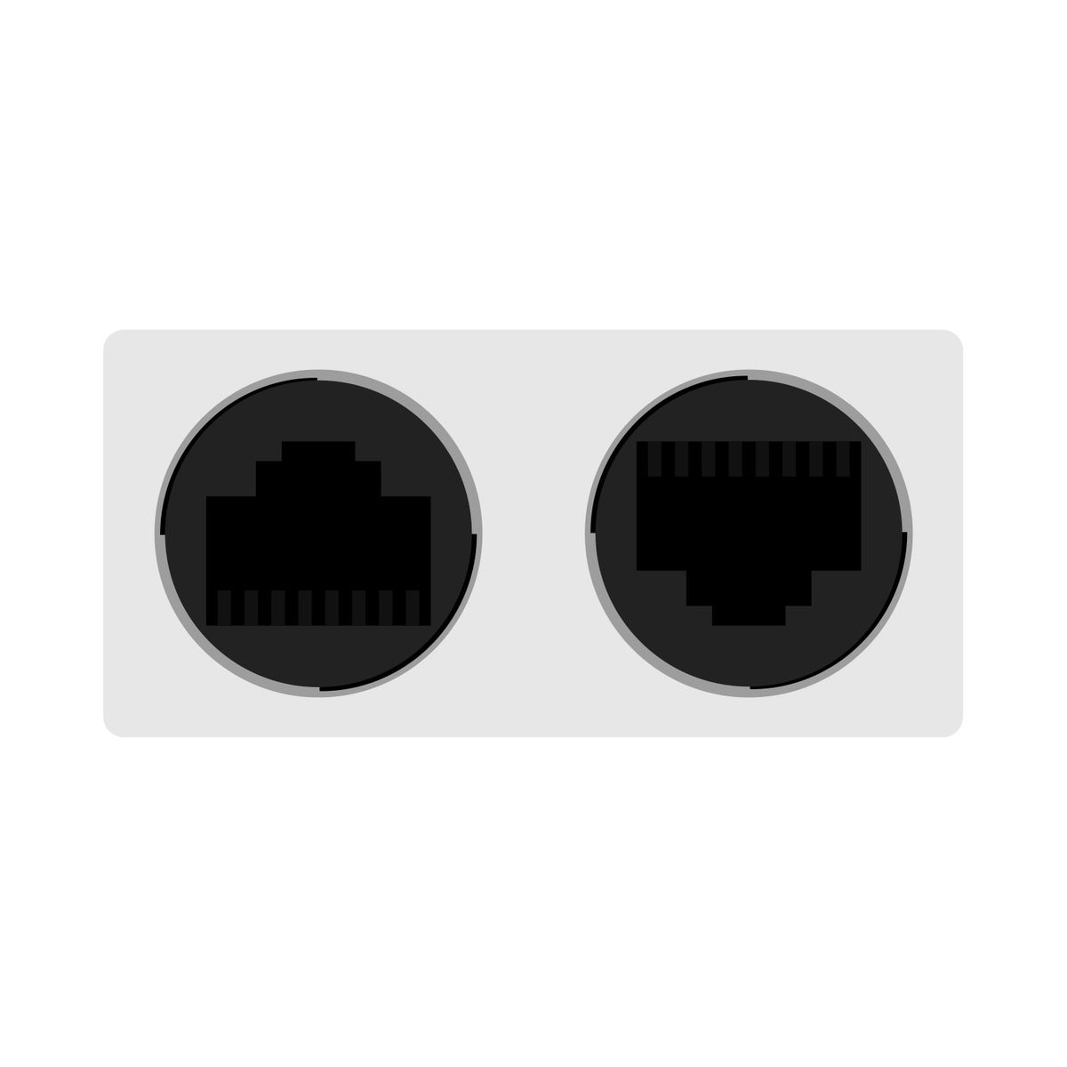 GrowPros Solutions WP-ADAPTOR-2N1-RJ45 waterproof 2-in-1 adaptor - signal duplicator diagram