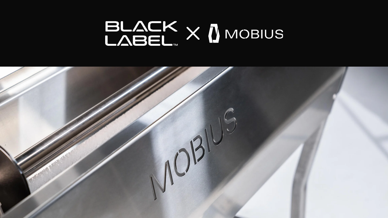 BLACK LABEL x MOBIUS collaboration - automated processing equipment