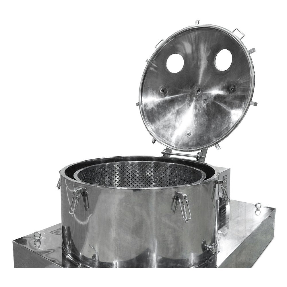 280L Jacketed Stainless Steel Centrifuge with Explosion Proof Motor and Siemens Controller - 85LB Max Capacity - Black Label Supply llc