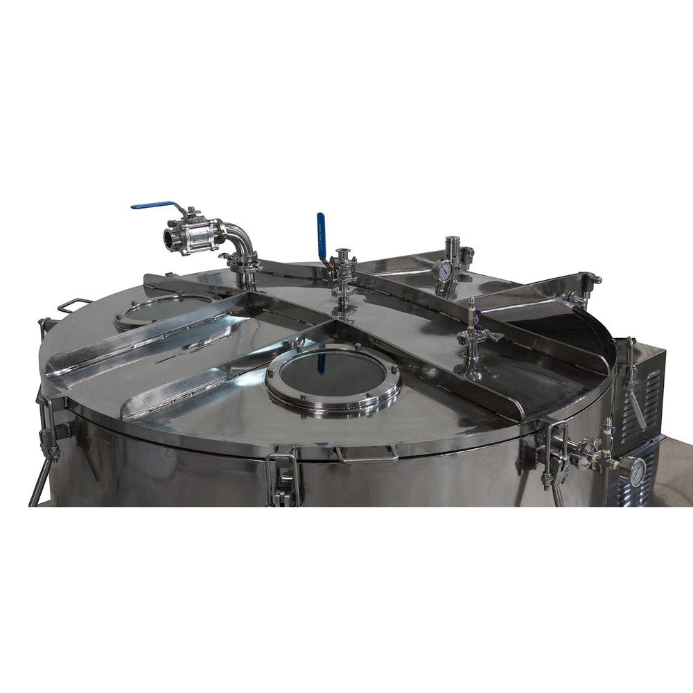 475L Jacketed Stainless Steel Centrifuge with Explosion Proof Motor and Siemens Controller - 150Lbs Max Capacity - Black Label Supply llc