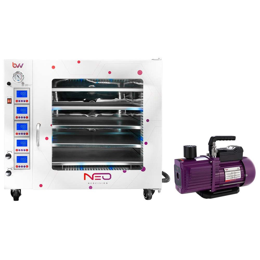 7.5CF BVV™ Neocision Lab Certified Vacuum Oven and and V9D 9CFM Two Stage Vacuum Pump kit - Black Label Supply llc