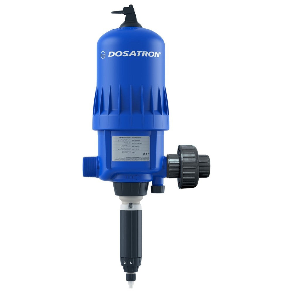 Dosatron Water Powered Doser - D40 Series - 40 GPM MAX INJECTOR 0.1% to 1% VF SEALS W/ 1 UNION HY scale - Black Label Supply llc