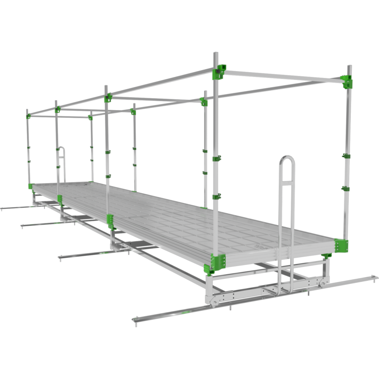 GrowPros V-track Rolling Benches (CUSTOM PRICED AFTER ORDER)
