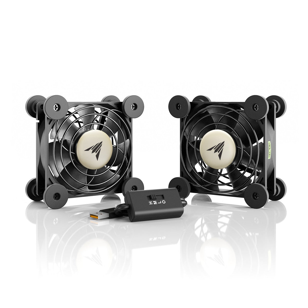 AC Infinity MULTIFAN Quiet Cooling Fans - S5 - USB, Dual 80mm