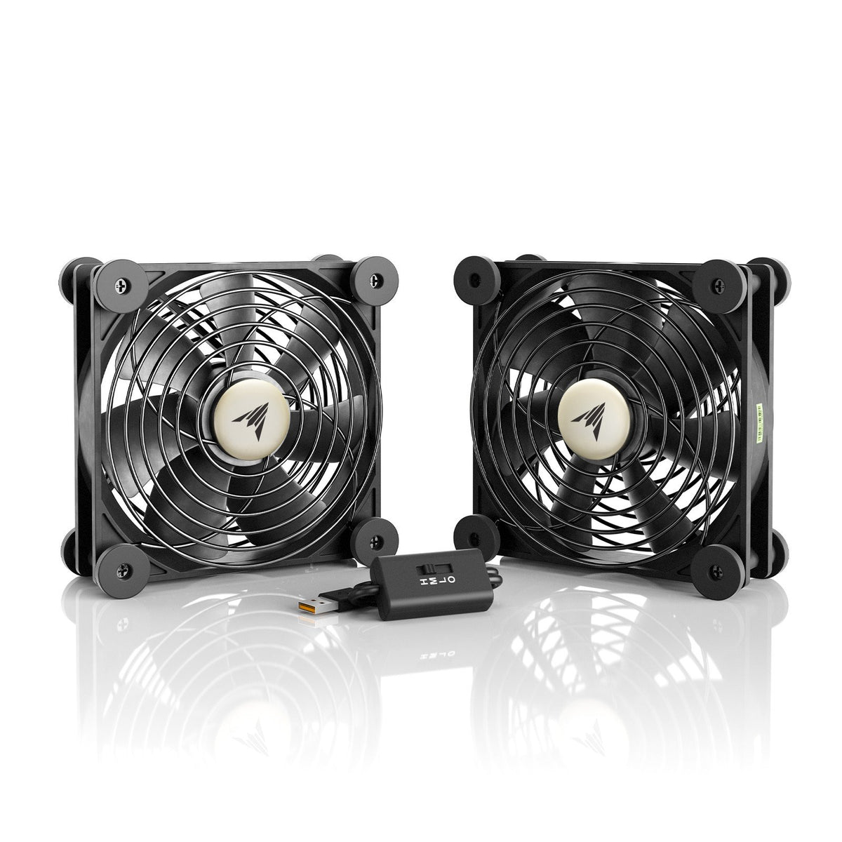 AC Infinity MULTIFAN Quiet Cooling Fans - S7 - USB, Dual 120mm