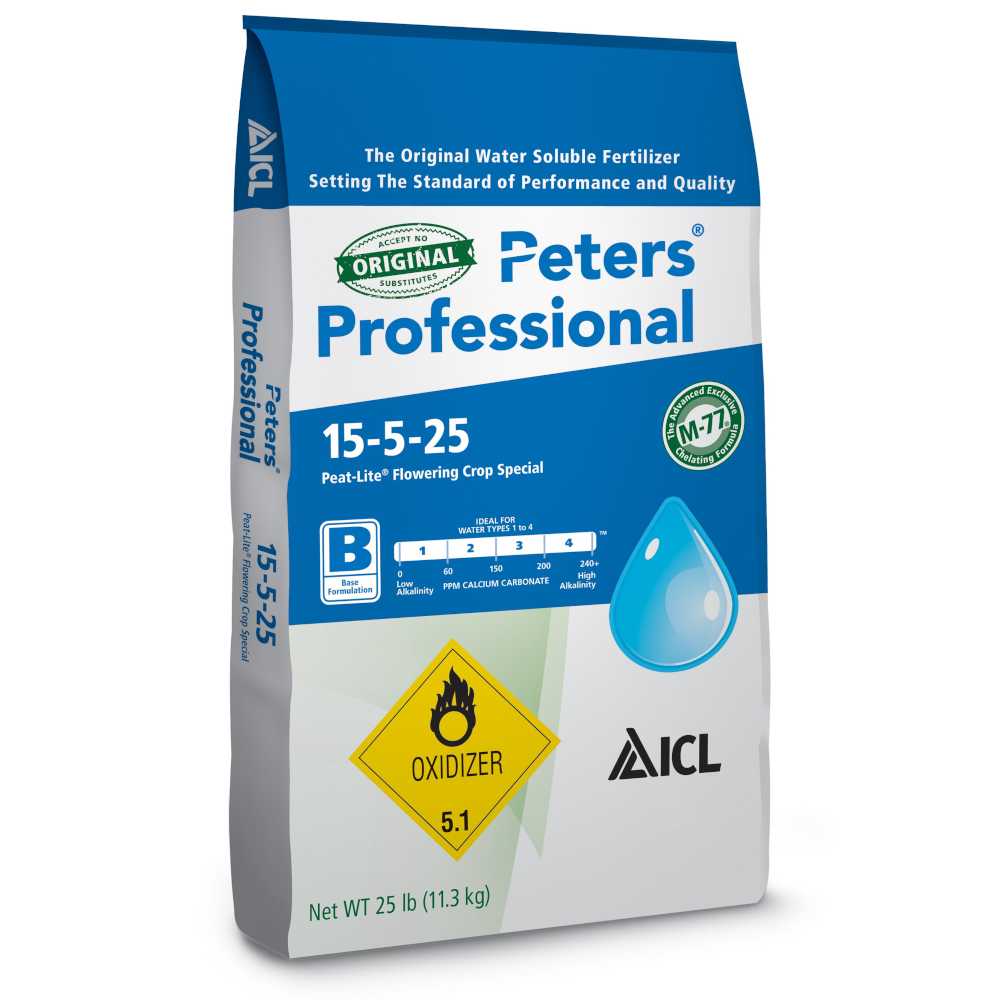 ICL Specialty Fertilizers Peters Professional Peat Lite Flowering Crop Special 15-5-25 - Water Soluble