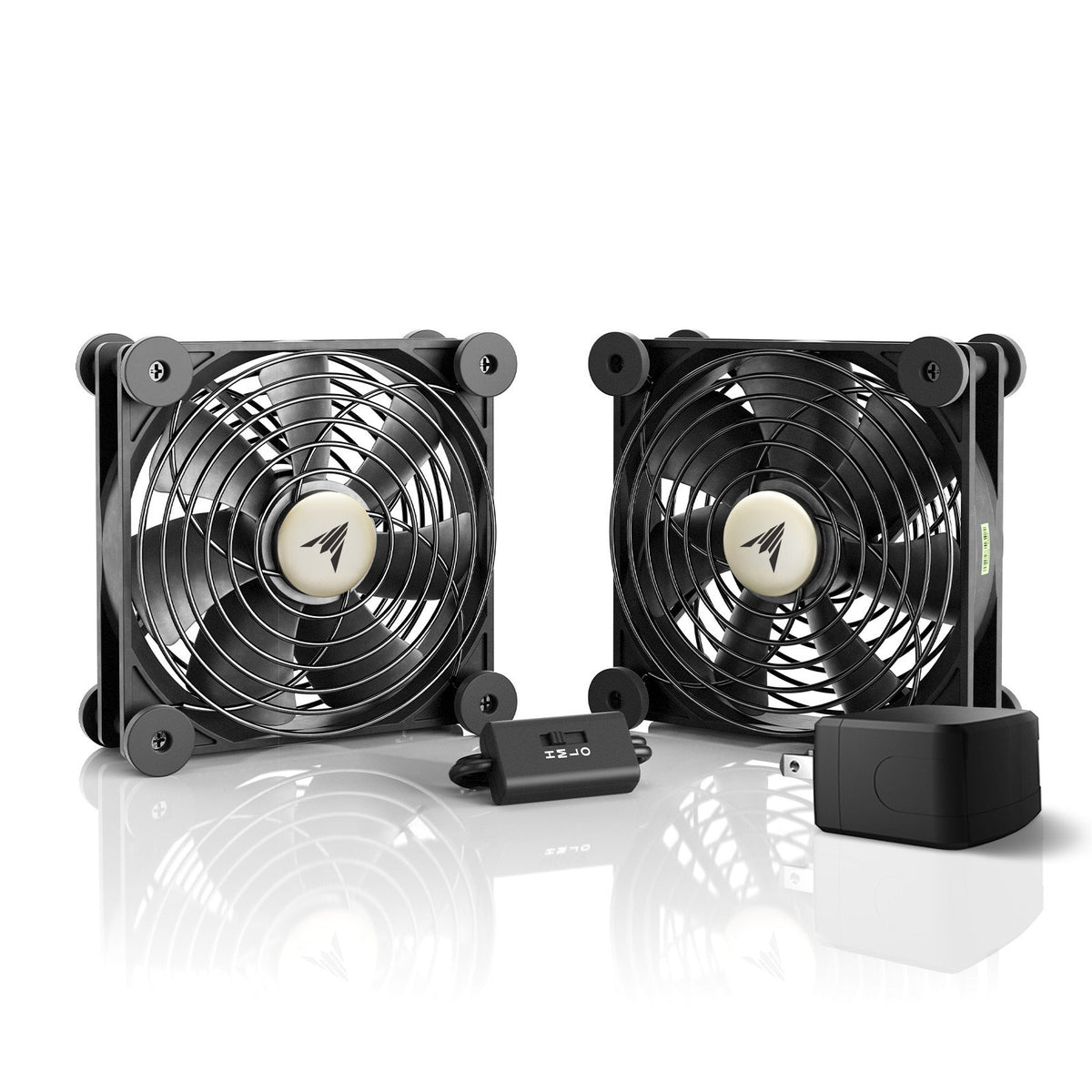 AC Infinity MULTIFAN Quiet Cooling Fans - S7-P - AC-Powered, Dual 120mm