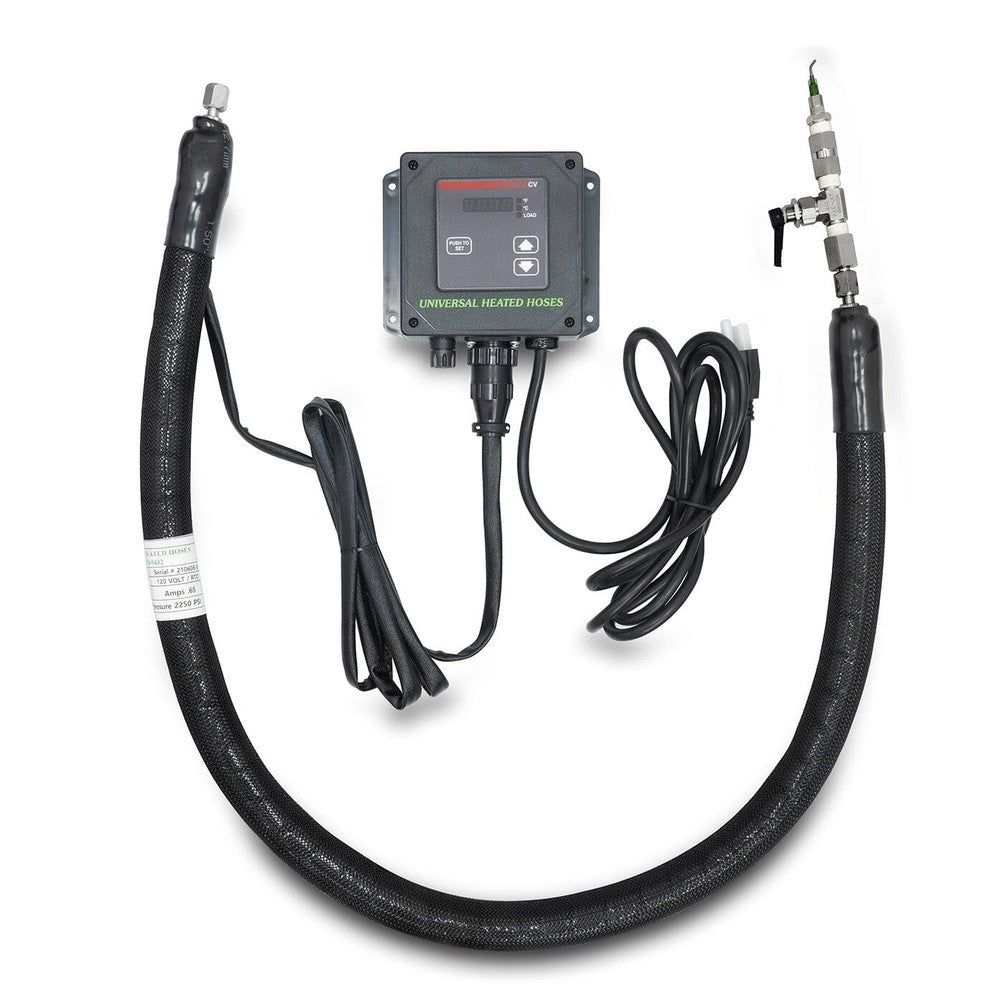 Table Top Cart Filler XL Hose Assembly JIC Heated Stainless Steel Hose - Black Label Supply llc
