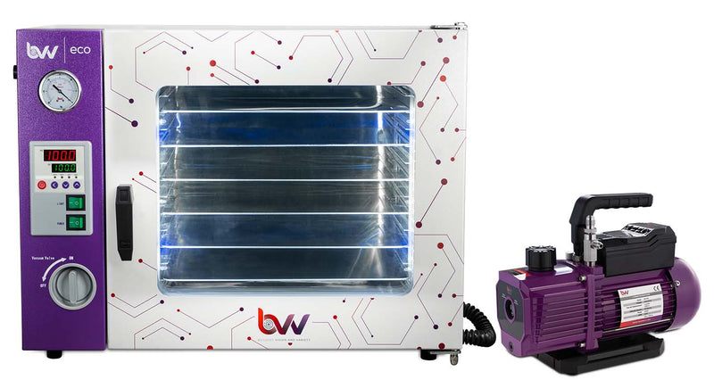 1.9CF ECO Vacuum Oven and V4D Vacuum Pump Kit - Black Label Supply llc