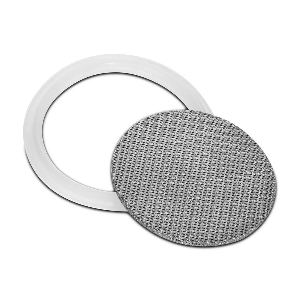 316L Stainless Dutch Weave Sintered Filter Disk 1 micron and up - Silicone - Black Label Supply llc
