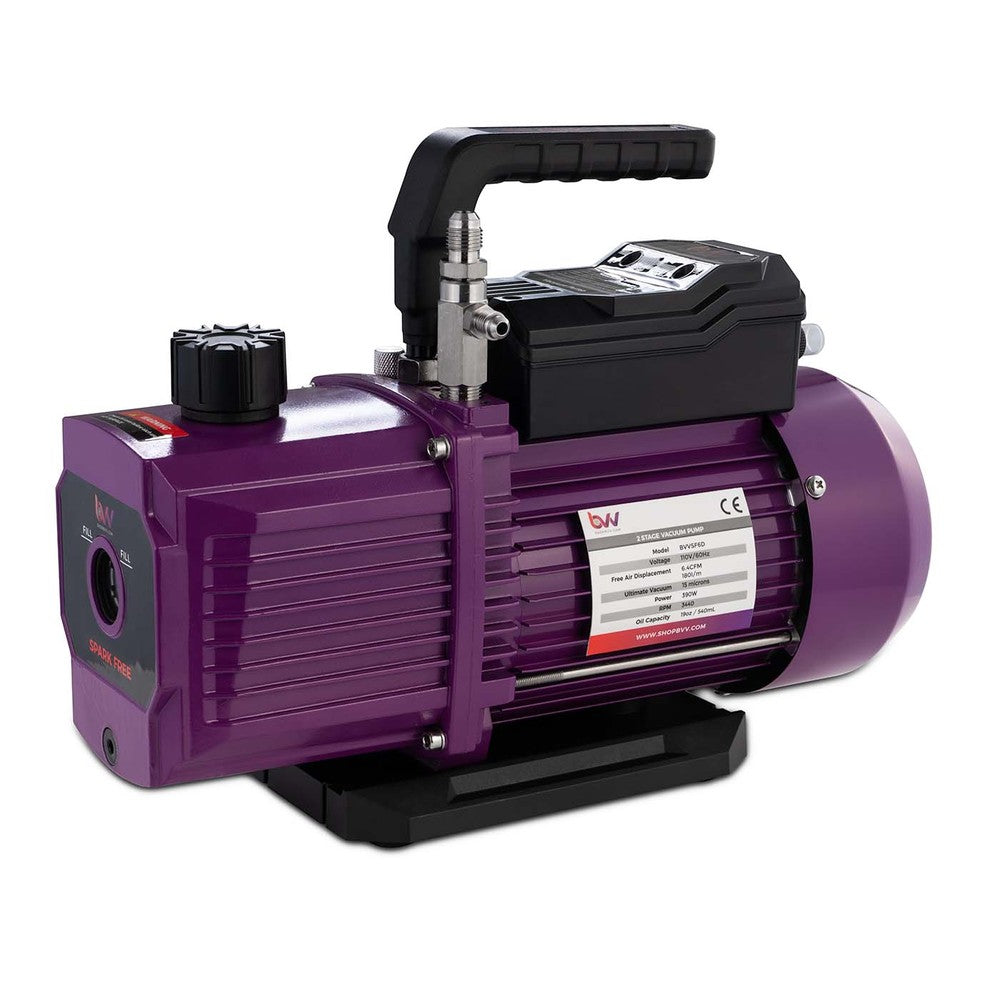 BVV™ SF6D 6CFM Two Stage Spark Free Vacuum Pump - Black Label Supply llc