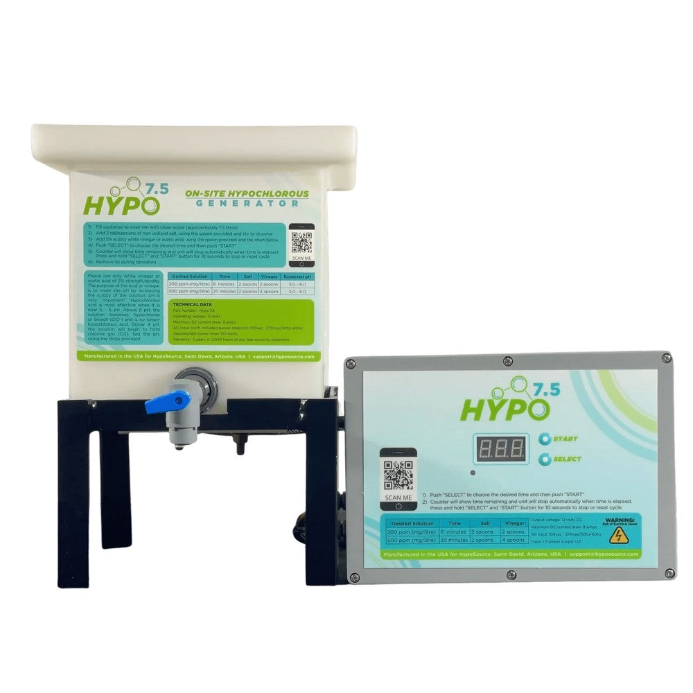 Hypo 7.5 Hypochlorous Acid Generator - Black Label Supply llc