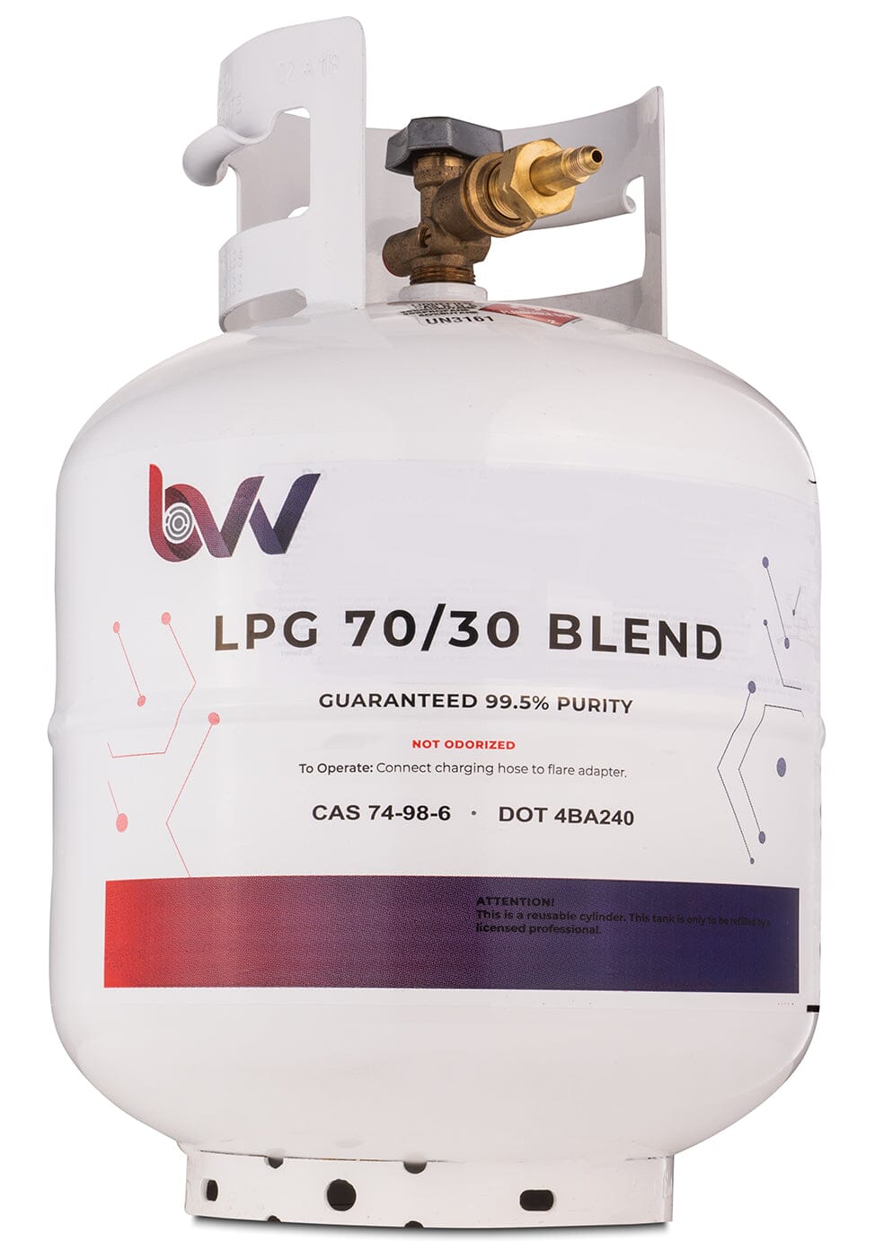 20LB High Purity USA 70/30% N - Butane/Propane Blend - 99.5% Guaranteed - Buy 2 Get 1 Free (Add 3 To Cart) - Black Label Supply llc