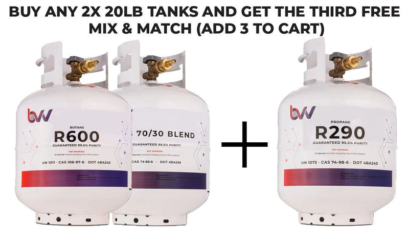 20LB High Purity USA N - Butane R600 - 99.5% Guaranteed - Buy 2 Get 1 Free (Add 3 To Cart) - Black Label Supply llc