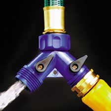 Dramm - Brass Twin Shut Off Valve