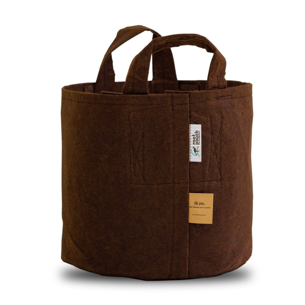 Root Pouch Brown Breathable Boxer Fabric Planting Containers and Pots with Handles Planter - 45 Gallon Conatainer w/