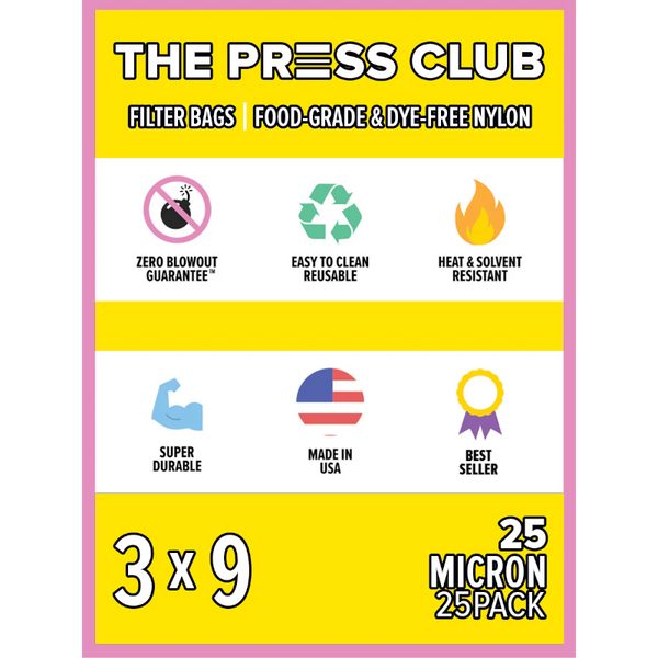 THE PRESS CLUB 3" x 9" ROSIN BAGS