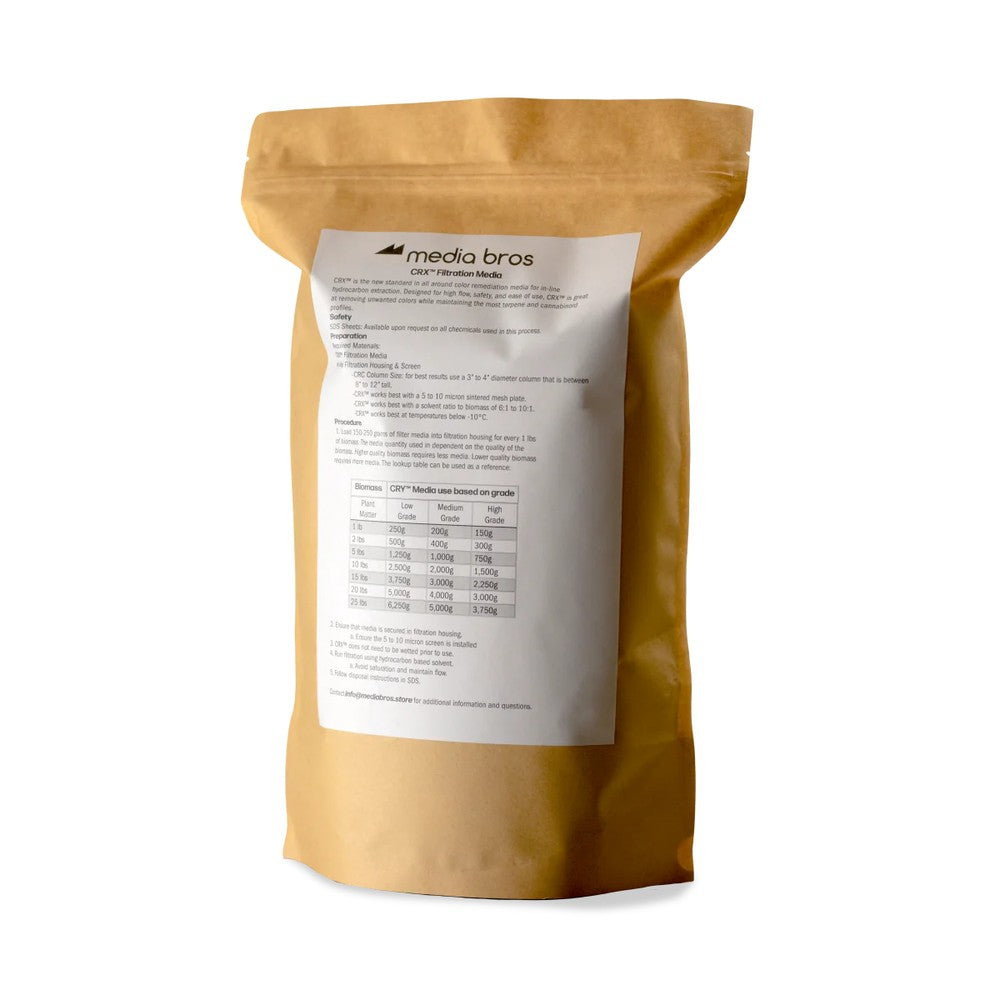 Media Bros - CRX Medium Flow (CRX-M) Filter Media (BHO Extraction) – CRX-M Filter Media 1.5 kg – Granular Media