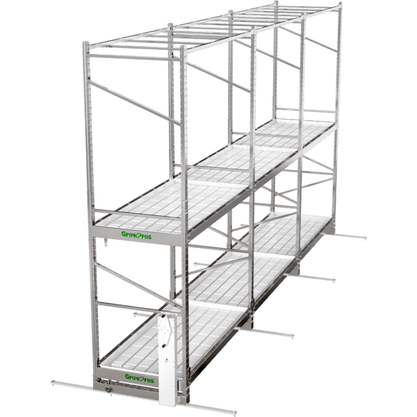 GrowPros Double-Tier Rolling Rack Stainless Steel (CUSTOM PRICED AFTER ORDER)