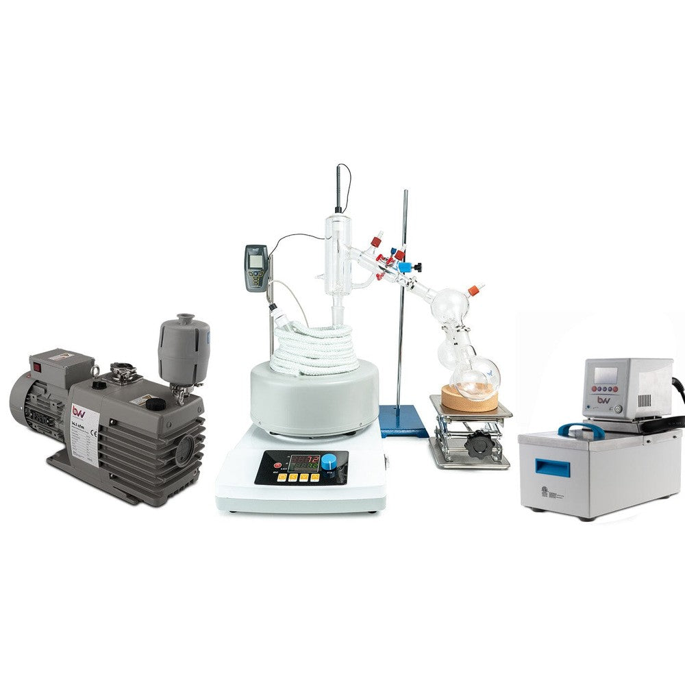 2L Premium Short Path Distillation Turnkey Setup with P2 Distillation Head - Black Label Supply llc