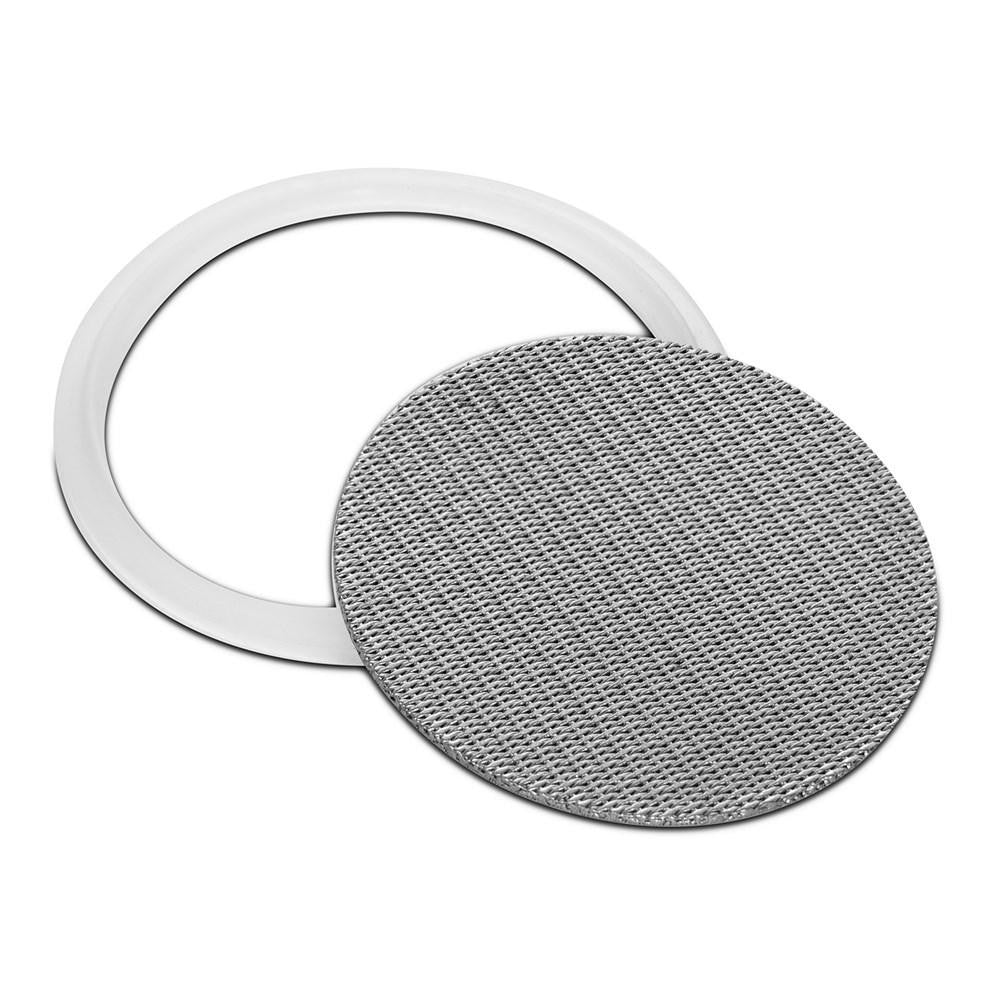316L Stainless Dutch Weave Sintered Filter Disk 1 micron and up - Silicone - Black Label Supply llc