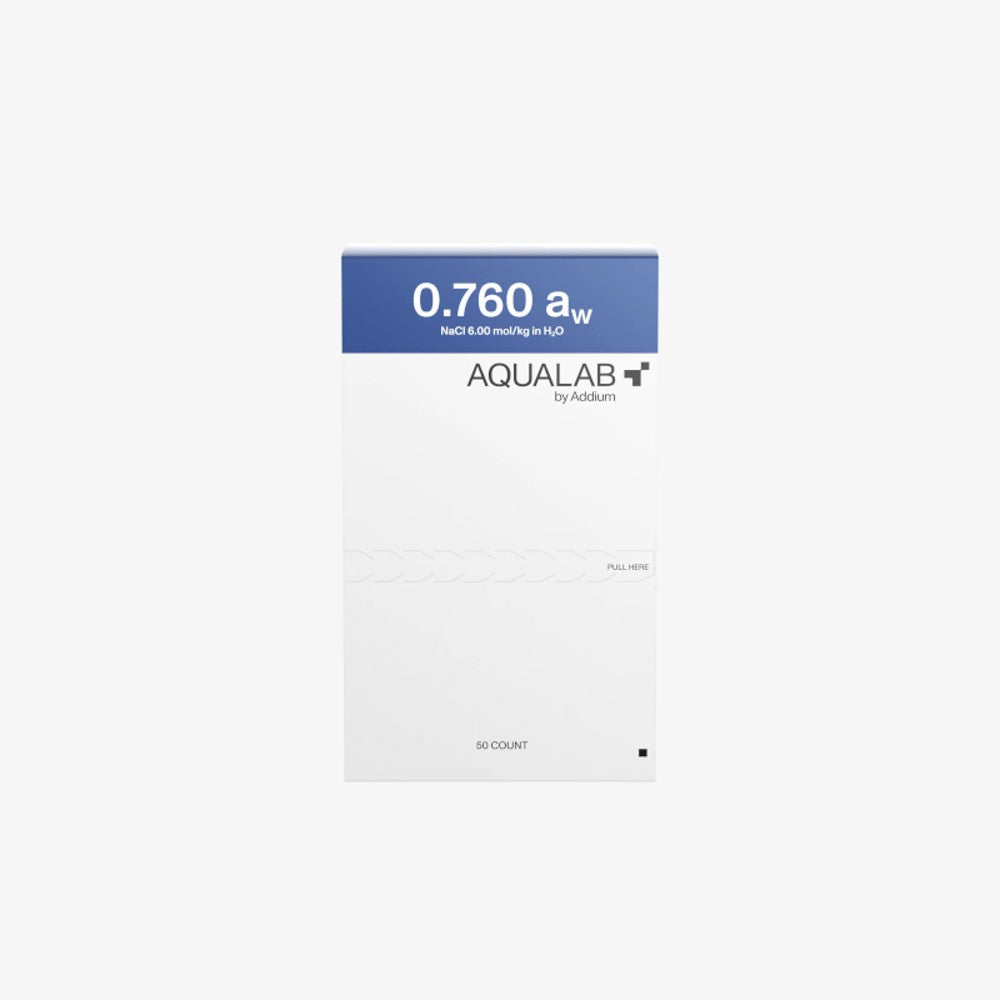 AQUALAB Water Activity Standards – .760 aw 6m NaCl - 50 tubes – Water Activity Meters
