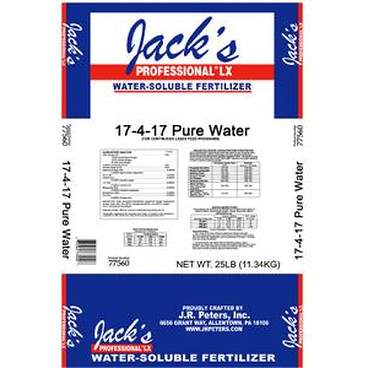 Jack's Professional 17-4-17 Pure Water Lx